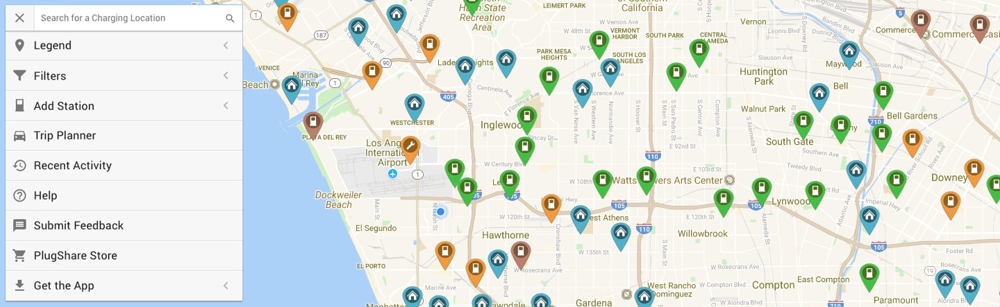 Charging station store route planner